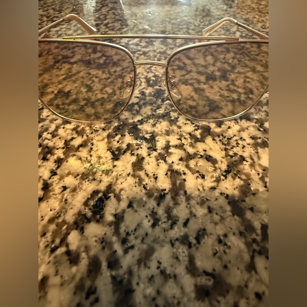 Kendall & Kylie Gold Aviator Sunglasses